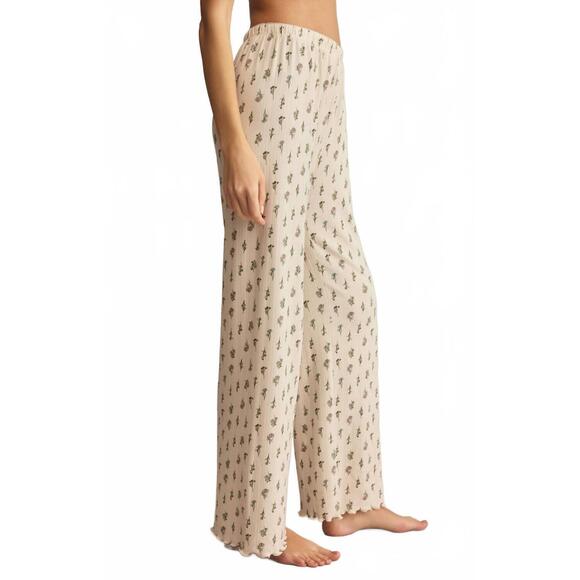 NEW Z SUPPLY lounge sabrina floral pant in crystal - Picture 3 of 5